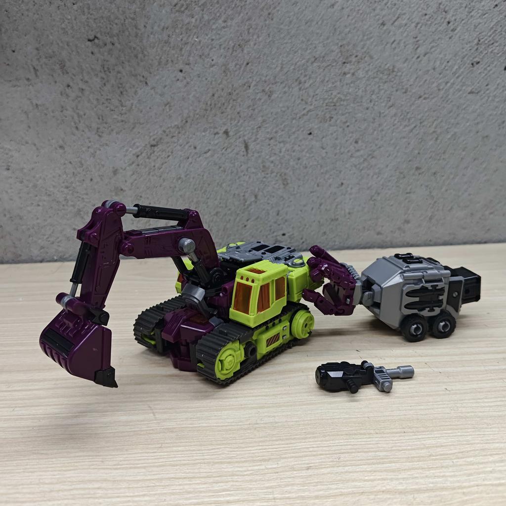 NBK Devastor Transformation Robot Excavator Blender Rescue Scraper Hook 6IN1 Suit Engineering Vehicle Deformation Action Figure