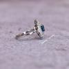 Dainty London blue topaz Oval cut ring, blue topaz minimalist ring, blue gemstone, Gold wedding nd engagement ring, anniversary gift for her