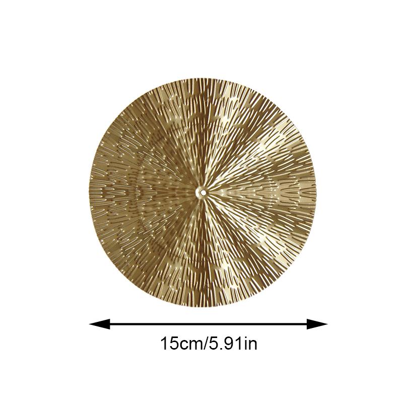 Home Decor Round Wall Pendants Round Golden Wall Hanging Metal Irregular Wall Disc Wall Decoration