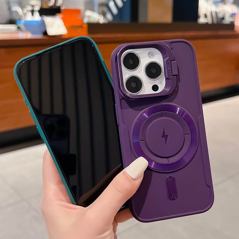Phone Case For iPhone 11 13 16 Pro Max Case iPhone 13 14 15 Pro Max 12 13 Pro Max Blade Large Lens Invisible Bracket Mobile Phone Case