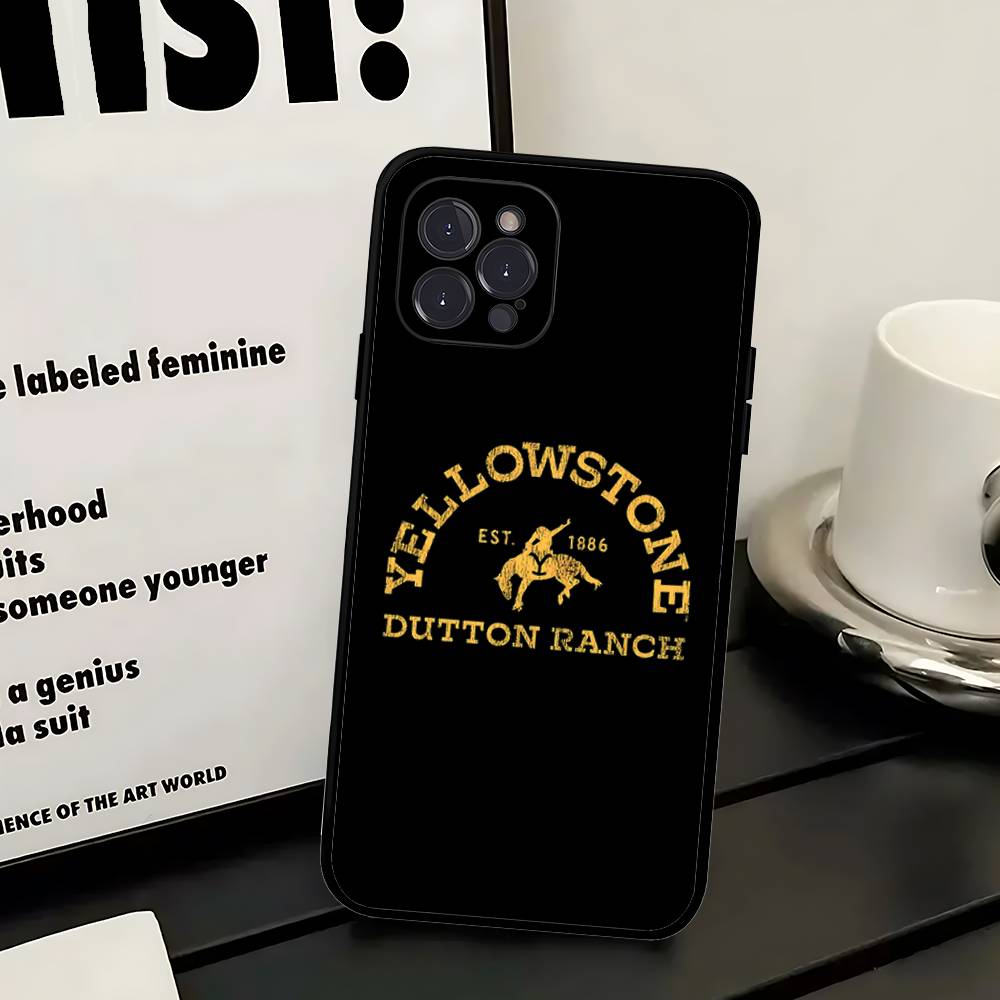 Y-Yellowstone Logo Phone Case For IPhone 17 16 14 15 13 12 11 Pro Max Plus Silicone Soft Cover