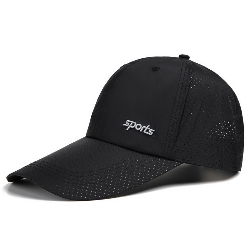 Quick-Drying Cap Men'S Summer Sunscreen Uv Protection Breathable Sunshade Baseball Cap Extended Brim Big Head Circumference Peaked Cap