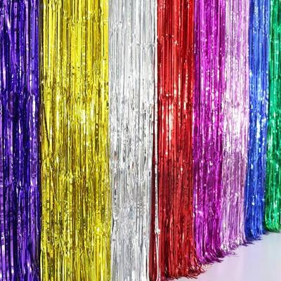 2X1 Meters Rain Curtain Children'S Birthday Decoration Wedding Wedding Room Atmosphere Arrangement Bright Rain Tassel