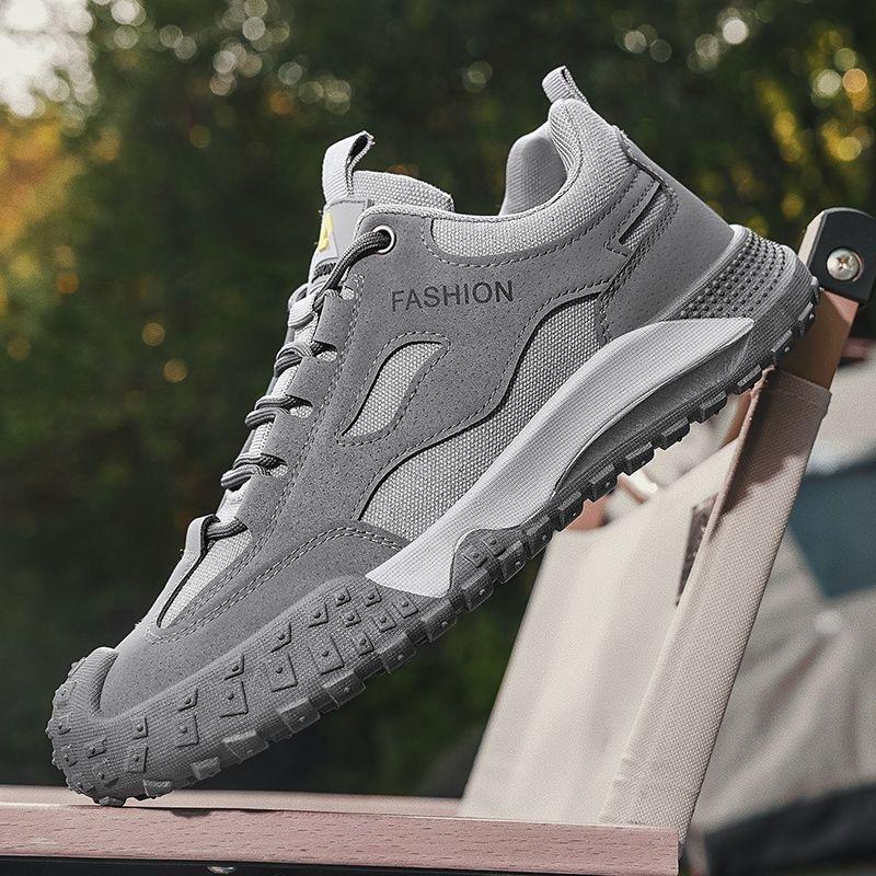 Fashion Men Shoes 2025 Spring Autumn New Breathable Mesh Non Slip Casual Sport Shoes Fashion Comfortable Lace-up Running Shoes