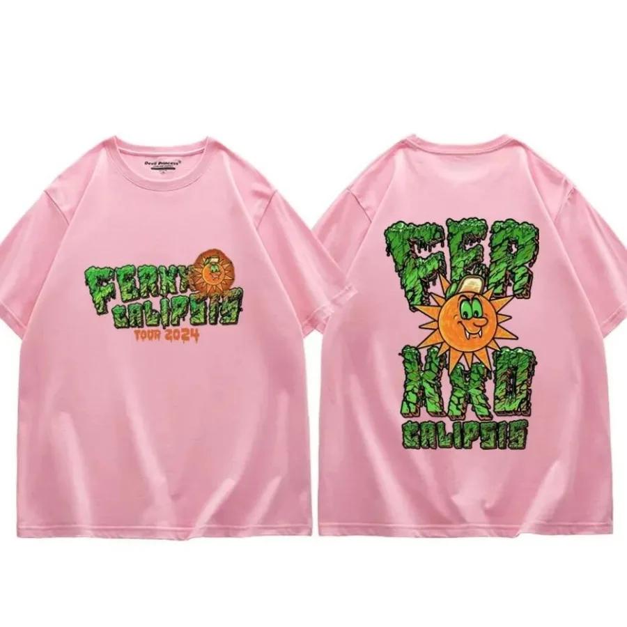 Rapper Feid Ferxxo T-shirts Ferxxocalipsis Album Merch Women Men Fashion Casual Short Sleeve Summer Oversized Tees Streetwear