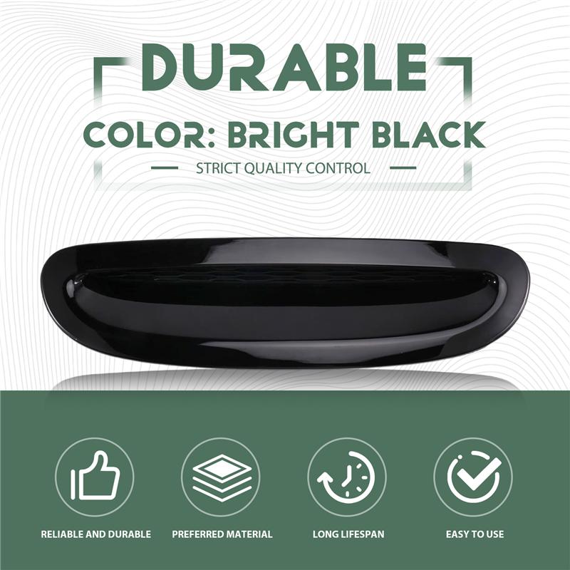 Bright Black Hood Vent Scoop Front Hood Air Inlet Trim Plate 51137328312 For Mini Cooper F54 F55 F56 F57 14-23 Bonnets