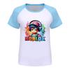 5528 Boys Girls Roblox Printed Raglan Short Sleeves T-Shirt