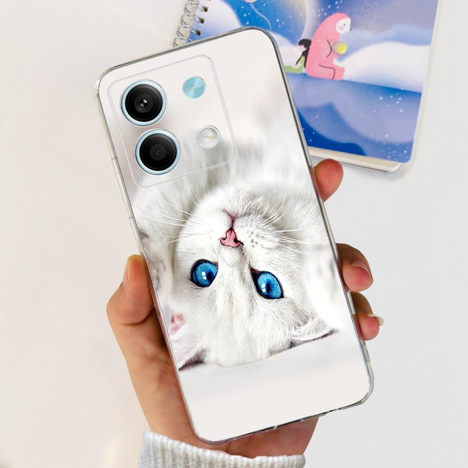 För Xiaomi Redmi Note 13 Pro Plus-skal Lyxigt målat fodral Klar silikontelefonskal för Redmi Note 13 Pro Note13 5G Mjukt skal