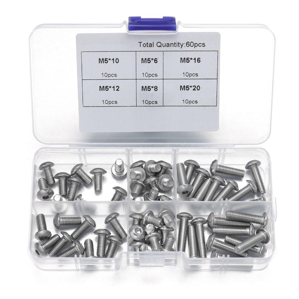 

Hex Button Head Screws Allen Bolts Screws M5 Button Head Socket Cap Screw Caps Socket Allen Screws
