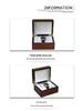 High-End Wood Grain Magnetic Flip Watch Display and Storage Box
