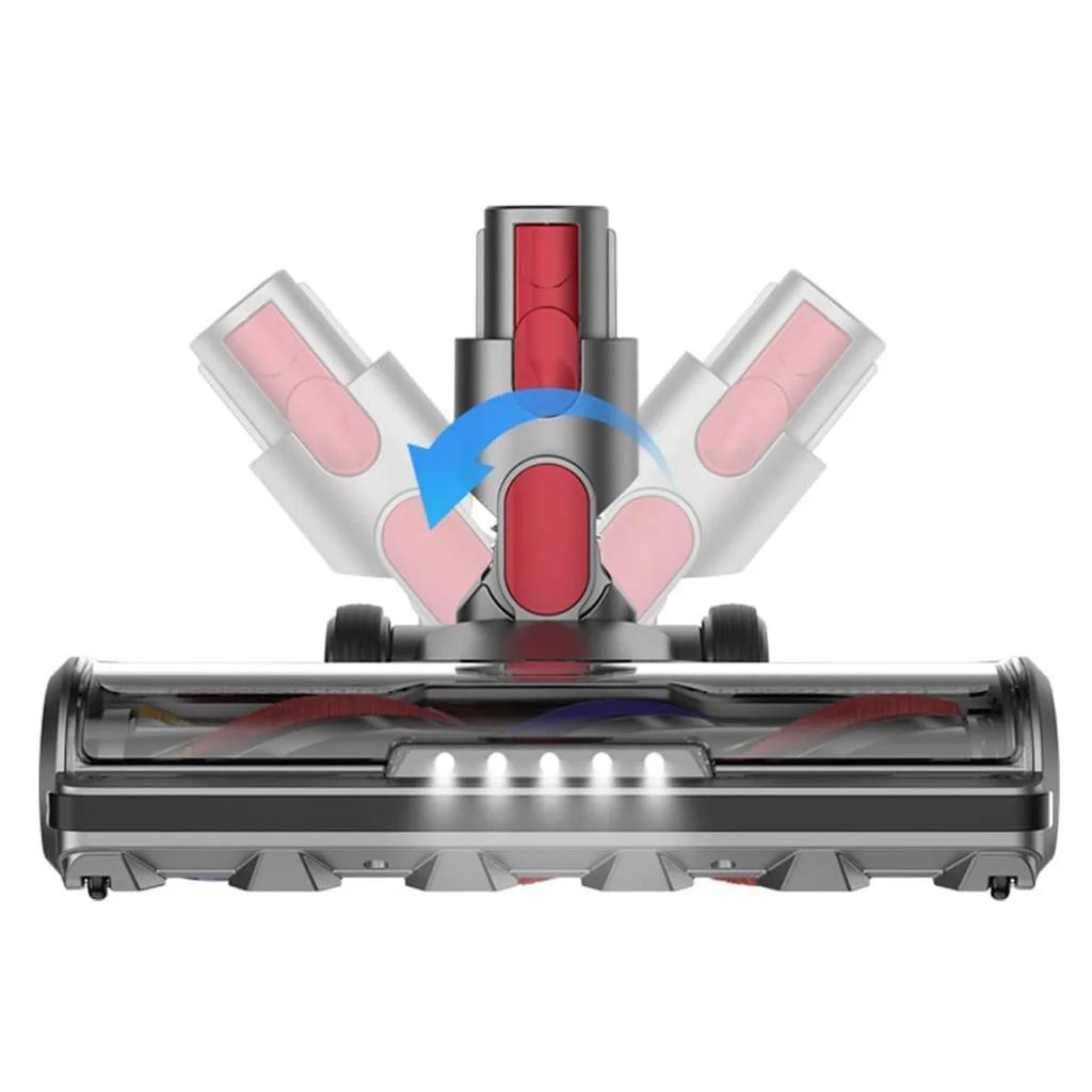 Roller Brush Head Fit for Dyson V7 V8 V15 V10 V11 Vacuum Cleaner with Five LED lights, Suitable for carpets hardwood Floors