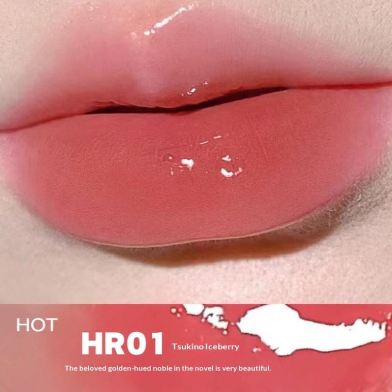 Spiegelglas Gelee Fester Lipgloss Pfirsich Lippenstift Feuchtigkeitsspendender Klarer Wasser Lipgloss Feuchtigkeitsspendender Lip Tint Make-up Koreanische Kosmetik