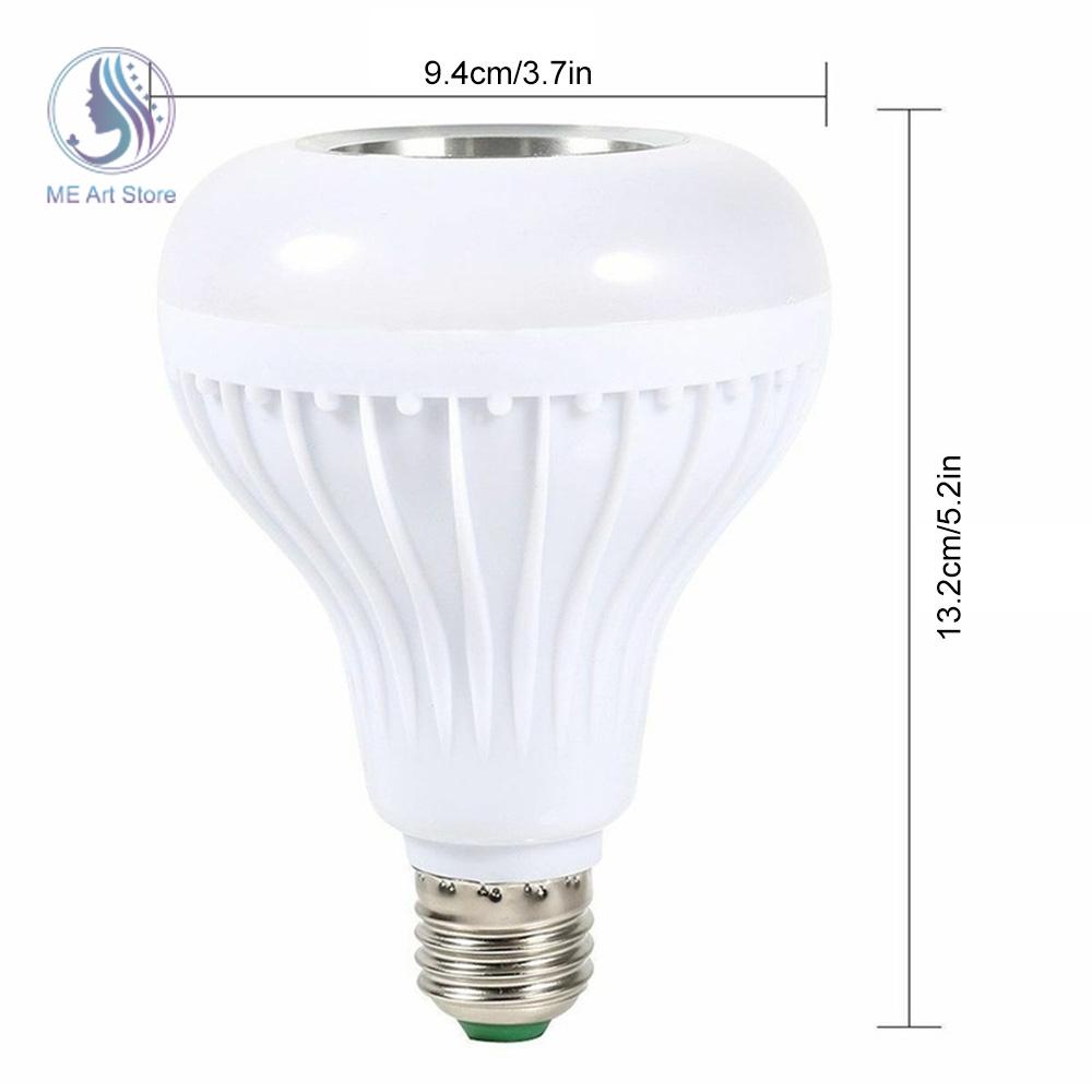E27 RGB Bluetooth Lampe Ampoule Musicale LED Ampoule Intelligente Lumière Télécommande Sans Fil avec Audio Ampoule de Scène Colorée pour Fête à la Maison