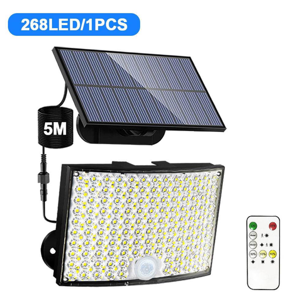 Solarleuchten Außen Wasserdicht 106/234 LED Solar Bewegungssensor Flutlicht 3 Beleuchtungsmodi Solar Sicherheitslicht Garage Zaun