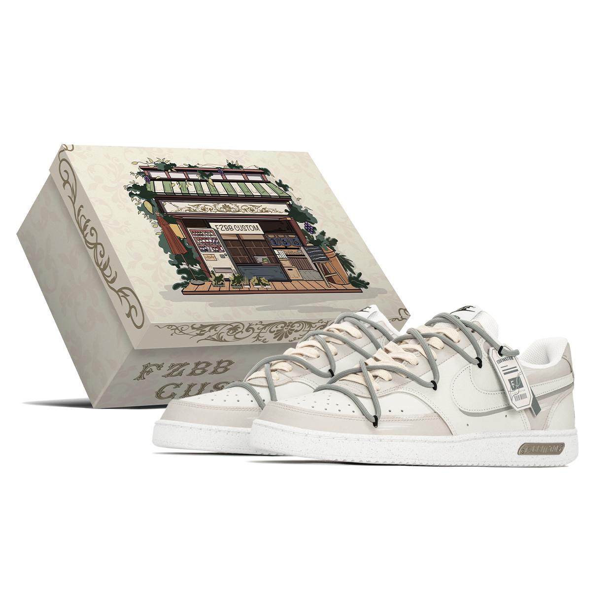 

Nike Court Vision 1 Romantic, Special Box, Maillard Style, Gorpcore Abrasion Resistant Abrasion Resistant Low top DH2987-101(TeamA-S-BOX) 41