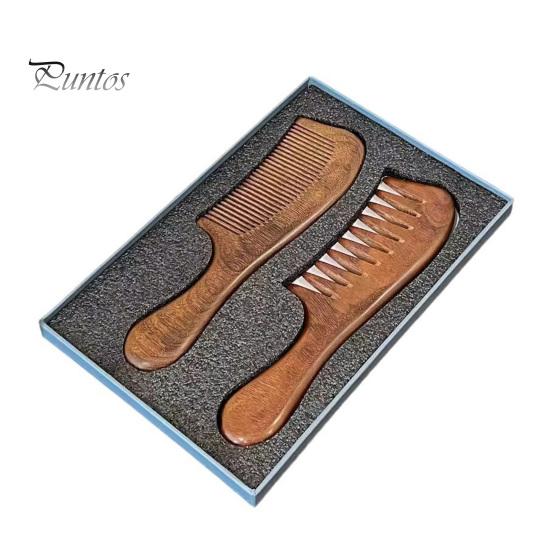 

2 шт./компл. деревянная расческа для волос с мелкими широкими зубьями, антистатическая расческа для массажа кожи головы для мужчин и женщин, ручная работа, натуральная деревянная расческа 1 Set