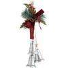 Christmas Tree Iron Bell Ornament with Painted Metal Craftsmanship and Pleasant Ringing Sound Suitable for Holiday Hanging Decor