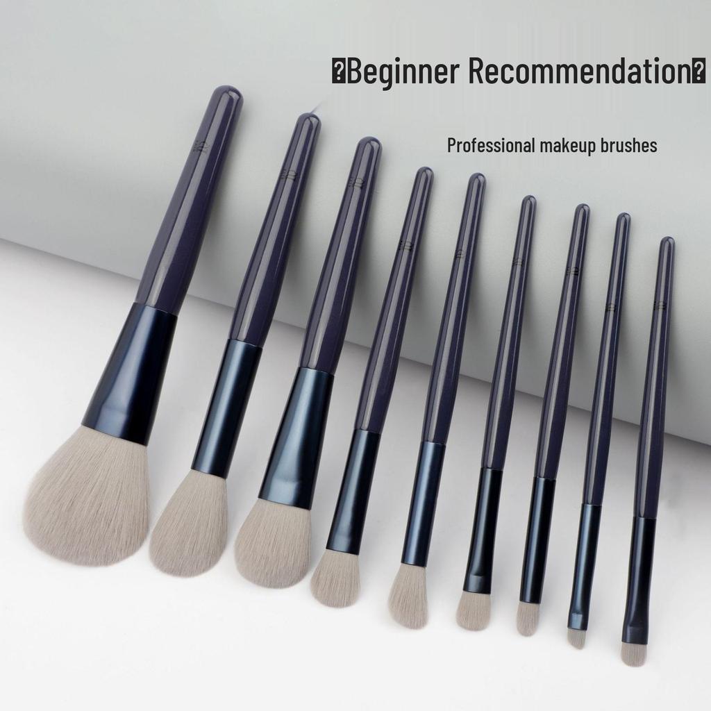 Complete Makeup Brush Set: Eyeshadow, Loose Powder, Blush, Highlighter & Concealer Tools with Soft Bristles for Beginners.