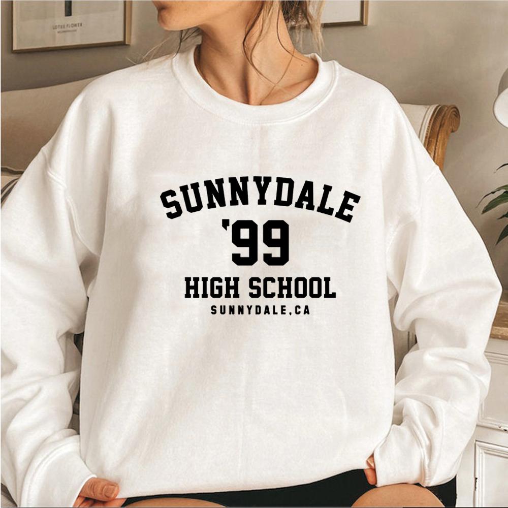 Sunnydale High School Unisex Sweatshirt Sunnydale Sweatshirt TV Show Inspired Hoodie Long Sleeve Crewneck Pullover Women Hoodies