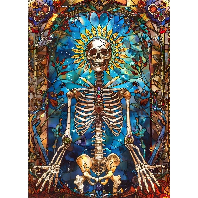 Fantazyjny Smok Zwierzę Rycerz Duch Witraż Płótno Malarstwo Obrazy do Salonu Sztuka Ścienna Dekoracja Pokoju Estetyczna