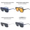 Fashion Square Oversized Sunglasses With Uv400 Protection For Outdoor Activities And Style