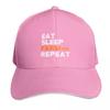 Eat Sleep Farm Repeat Baseball Cap Sunscreen Snapback Cap Summer Hat Vintage Women Hats Unisexs