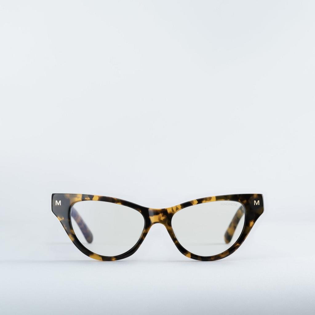 Machete Suzy Sunglasses In Dark Tortoise Stripe Pattern