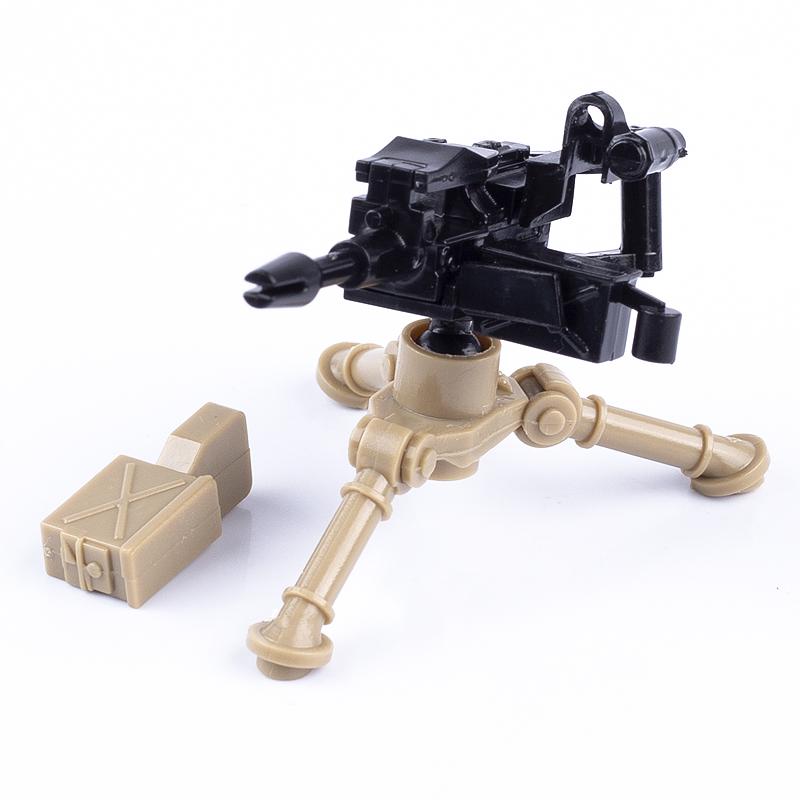 MOC WW2 Militärpistole Kanone Bausteine Schwere Waffen Kriegsszene Soldaten Armee Figuren Zubehör Waffen Steine Spielzeug