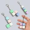 Tastenkappen Fidget Schlüsselanhänger 4 Tasten Clicker Spielzeug Anhänger Entspannende Finger Tastaturkappe für Erwachsene & Kinder