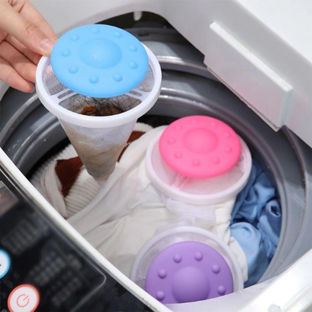 1/3Pcs Lint Catcher Washing Machine Filter Bag Portable Household Washing Ball  Laundry