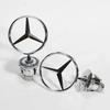 C200 E200 New 2025 For Mercedes Benz 1Pcs 44mm 3D Metal Blue Chrome Star Bonnet Hood Logo Emblem Badge for Mercedes Benz W202 W2