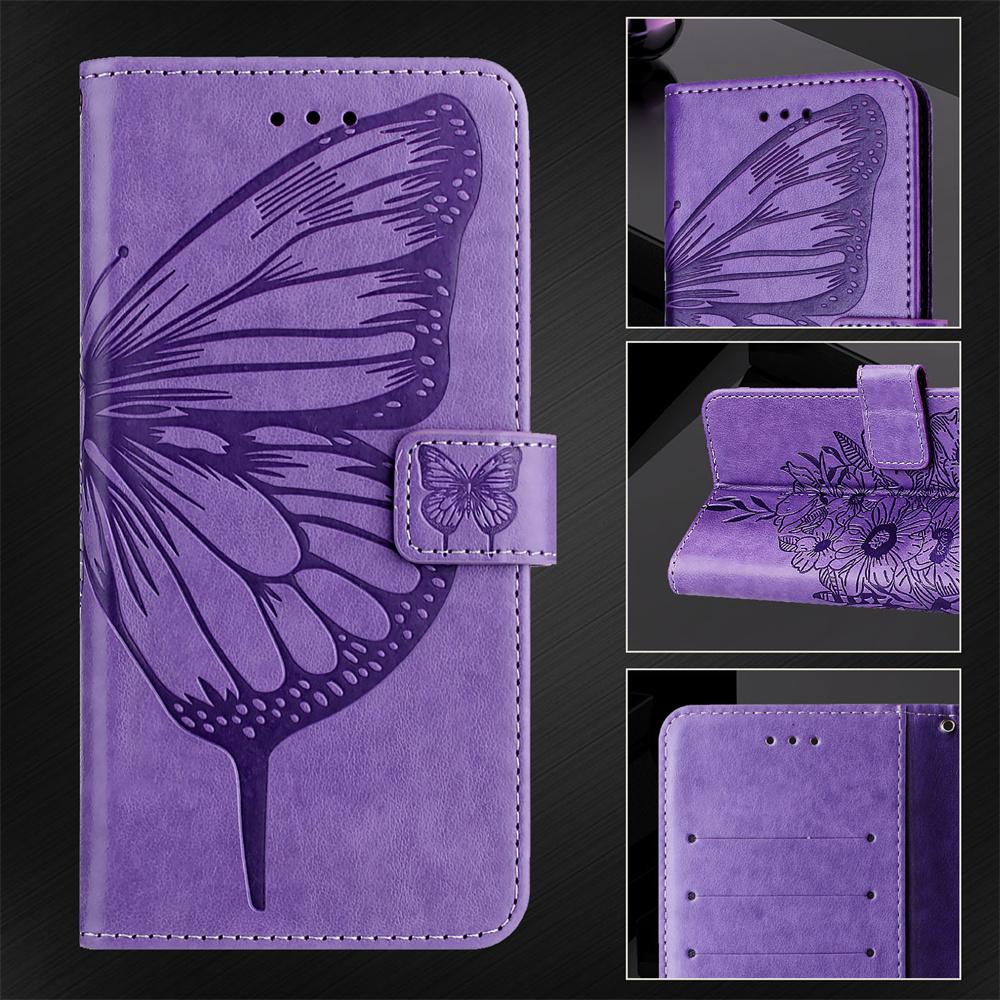 Fashion Butterfly Flower Magnetic Flip Leather Wallet Case for Poco F8 Pro F8 Ultra F7 F7 Pro F6 F6 Pro F5 F5 Pro Cover