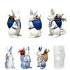 Easter Bunny Candle Mold - DIY Resin & Cake Ornament