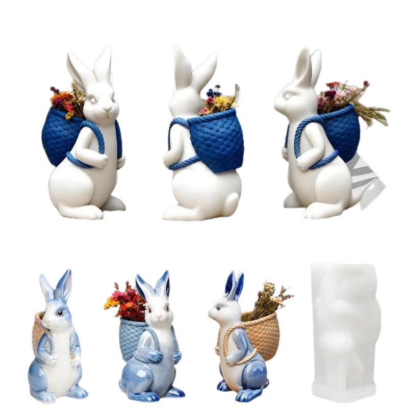 Easter Bunny Candle Mold - DIY Resin & Cake Ornament