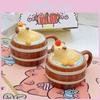 Charming Capybara Design Ceramic Mug With Generous Capacity For Everyday Drinking