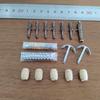Maßstab 1100 Halcon Modellschiff Zubehör-Set Klassische Kanone+Legierungsanker+Messing-Ankerkette+Kanonenkugel+Holzfass