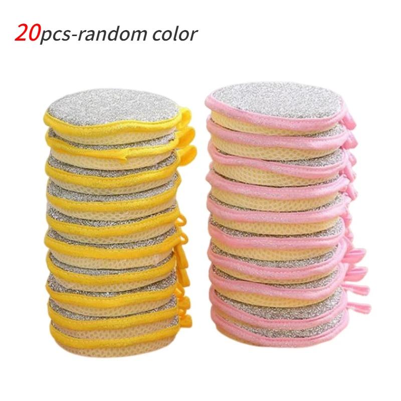 Double Side Dishwashing Sponge Dish Washing Brush Pan Pot Dish Wash Sponges Household Cleaning Reusable Kitchen Tool