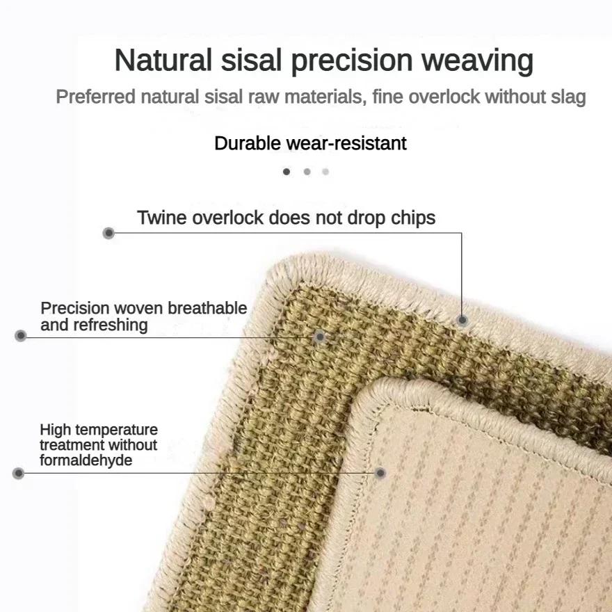 Cat Scratcher Sisal Mat Board Cat Scratch for Sharpen Nails Scraper Cats Tree Cat Scratching Post Sofa Mats Furniture Protector