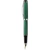 Xezo Incognito Fountain Pen Fine Nib Forest Green Layered Lacquer Pure Platinum
