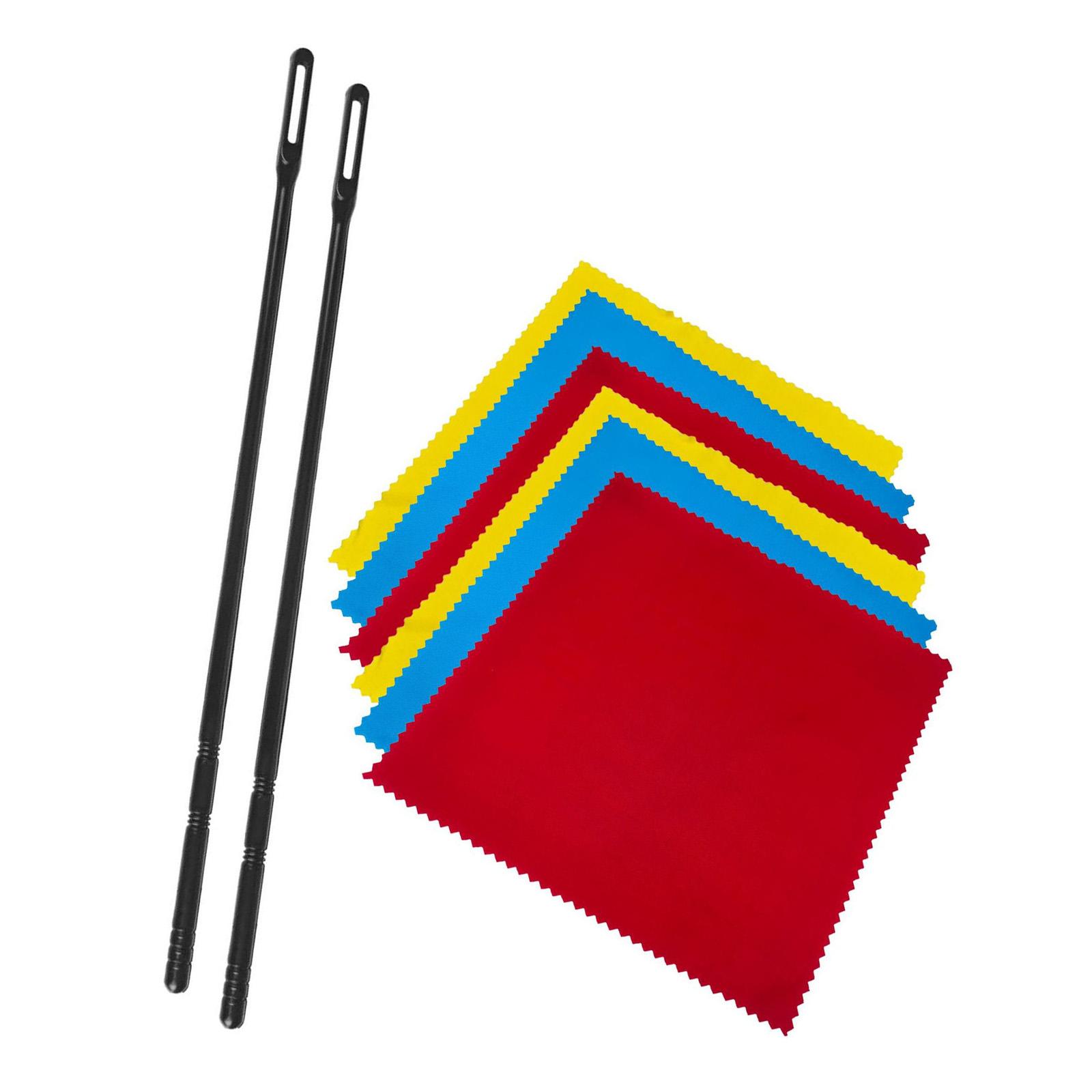 

Flute Cleaning Rod and Cloth Music Instrument Cleaners Cleaning Tool Flute Cleaning Swabs Flute Polishing Cloth A