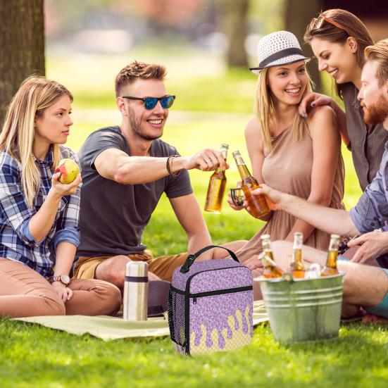 Izolační taška na oběd s vyztuženým uchem Velkokapacitní třívrstvý design Vodotěsná lehká nákupní taška