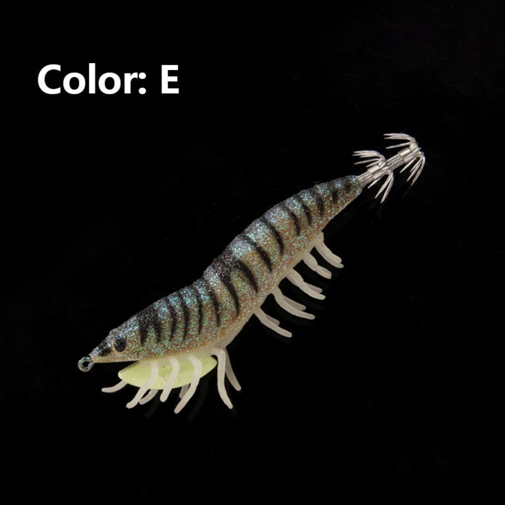 Fishing Tackle Shrimp Bait Jigs Hook Octopus Lure 2024 Wood Shrimp Lures  Simulation
