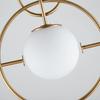Modern Bar E27 Led Pendant Lights Cafe Gold Metal Glass Globe Led Hanging Lamp Bedside Hanging Light Droplight Fixtures Lamp