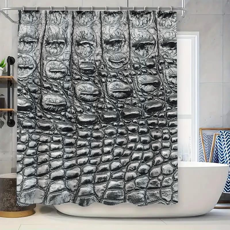 

Summer Tropical Floral Bath Shower Curtain Pink Flamingo With Green Leaves Decor Waterproof Washable Fabric For Bathroom Home Ki W60H190(CM)-1 Pcs