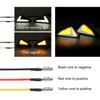 2Pair Motorcycle Triangle Led  Drl Running Indicator Light Turn Signal Braking Tail Light  Flush Mount  For Yamaha Honda