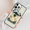 Cartoon Schnauzer Dog Phone Case Cover For iPhone 17 Air 15 16 11 13 14 Pro Max 12 Plus Max Fundas