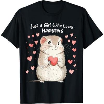 Cute Hamster Lovers Gift This Girl Loves Her Hamster T-Shirt VCB Mens Womens Tank Top Sweatshirt Hoodie Black