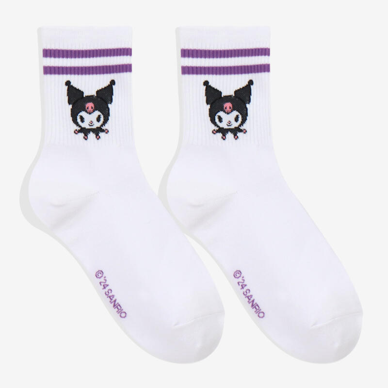 Kuromi Multi Adult Mid-Calf Socks 4-Pair Set
