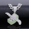 Collana Pendente Ala di Dollaro Piena di Diamanti Vendita Calda Europea Americana Gioielli Moda Street Hip Hop Rap da Uomo Cool