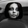2 szt. Elastyczne Pokrowce na Zagłówki Samochodu na Halloween Dekoracja Wnętrza Samochodu Pokrowiec Wnętrze Samochodu